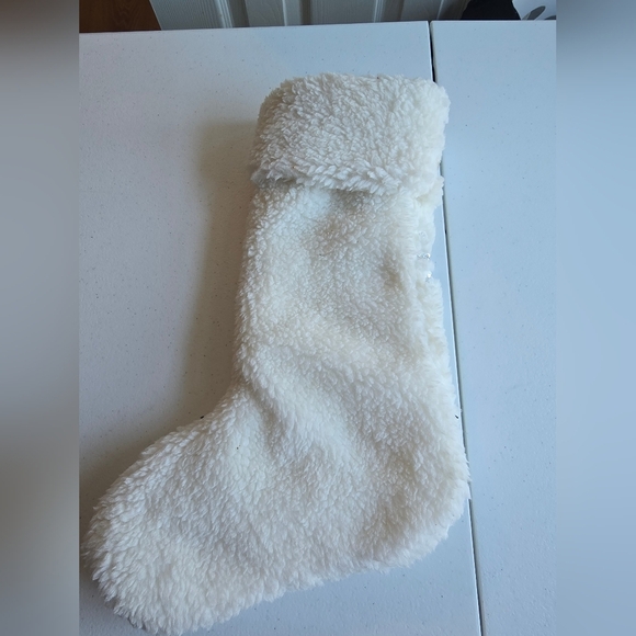 🩷🩷PINK White and Silver Holiday Stocking - Picture 4 of 7